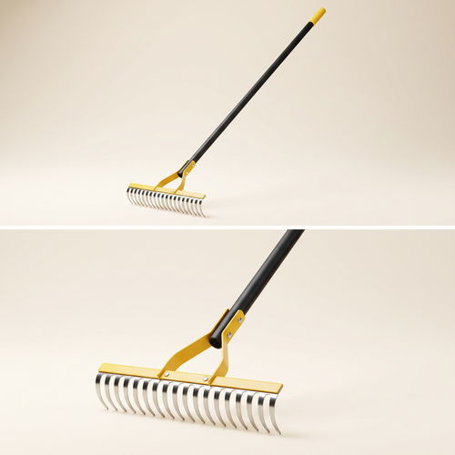 Adjustable Dethatching Rake, 4-in-1